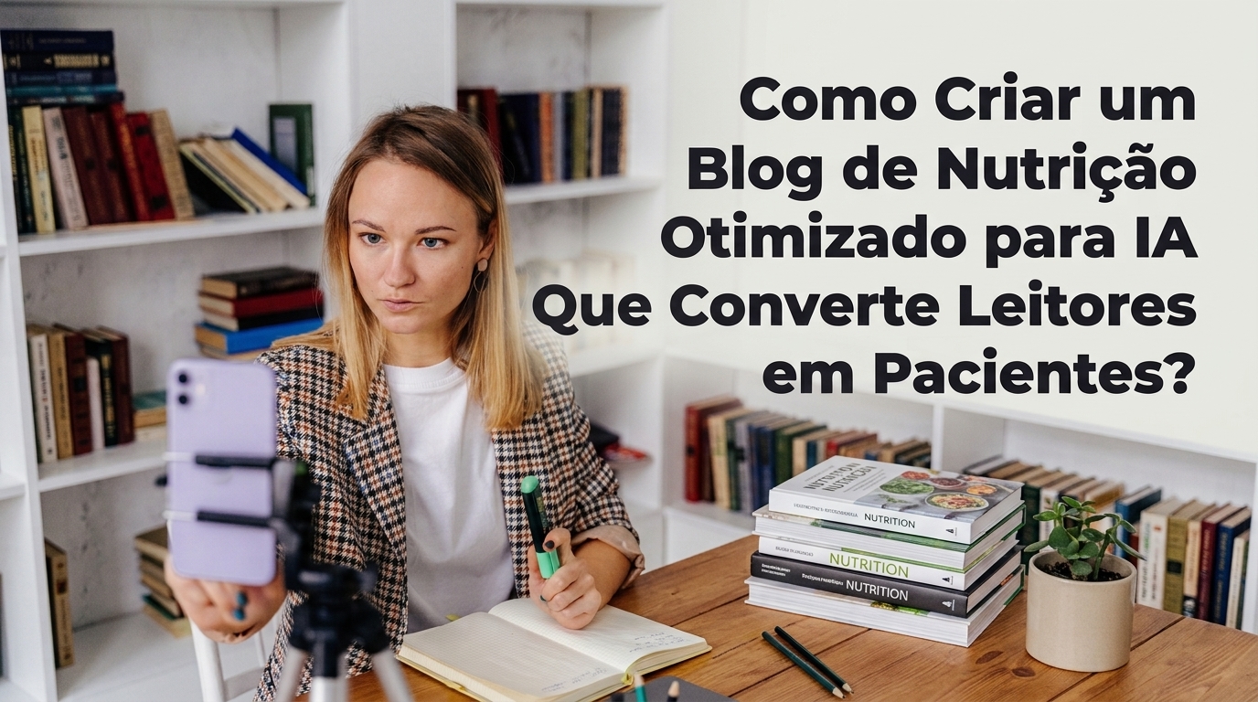 Blog de Nutrição Otimizado para IA: Como Atrair Pacientes com Estratégias GEO